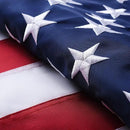 American Flag 8x12 Outside, US Flags for Outdoor Indoor, Heavy Duty Durable, Deluxe Embroidered Stars, Brass Grommets, Sewn Stripes, Vivid Color, Fade Resistant and waterproof by GreenHaven Gardens