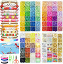 Redtwo 18000 Pcs Clay Beads Bracelet Making Kit, 4 Boxes 64 Colors Flat Polymer Heishi Jewelry with Gift Pack, Friendship Bracelet for Girls Ages 8-12 by TinyTreasures Baby Boutique