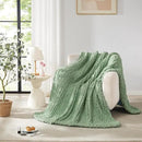 L'AGRATY Chunky Knit Blanket Throw - Soft Chunky Throw Blanket 50x60: 100% Hand Kintted Chenile Crochet Throw Blanket for Couch - Large Cable Knit Chunky Blanket for Home Decor(Sage Green) by CozyNest Decor