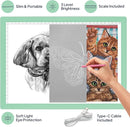 iVyne Corded Light Pad for Weeding Vinyl - A4 Light Box for Drawing - Light Board for Tracing - Light Box for Diamond Painting, Weeding Vinyl, Sketching, Tracing (Green) by TinyTreasures Baby Boutique