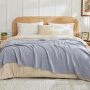 EMME Cotton Muslin Throw Blanket Couch Breathable Gauze Blanket Soft Lightweight Blankets Adults (Dusty Blue, 50"x60") by CozyNest Decor