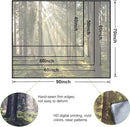 Onivein Forest Tapestry Nature Sunlight Streaming Through Green Trees Wall Hanging for Bedroom Living Room Office Decor 60 x 40 Inches by CozyNest Decor