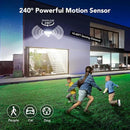 OREiN 3500LM/26W Flood Lights Outdoor, 240°/40FT Motion Sensor Outdoor Lights Dusk to Dawn Security Lights IP65 Waterproof 3 Modes for Outside 3500SQ.FT Front Door, Garage, White (Hardwired) by GreenHaven Gardens