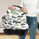 Binienty Womens Nursing Cover Breastfeeding Scarf, Truck Tractor Print Baby Car Seat Covers Multi Use Newborn Carrier/Stroller/Shopping Cart, Girl Boy Stroller Cover Gifts by TinyTreasures Baby Boutique