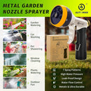 AUTOMAN Garden Hose Nozzles - High Pressure 100% Metal Hose Sprayer 2 Pack, Heavy Duty Garden Watering Nozzle Set, Powerful Garden Nozzle for Watering Plants, Window Cleaning,Washing Cars,Pets Bathing by GreenHaven Gardens