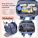Dikaslon Diaper Bag Backpack with Changing Pad, Pacifier Case and Stroller Straps, Large Unisex Baby Bags for Boys Girls, Camo by TinyTreasures Baby Boutique