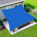 Amagenix Sun Shade Sail 9'X12' Curved Edge Outdoor Shade Canopy Blue Breathable 95% UV Block Shade Cloth for Patio Garden Backyard (We Make Custom Size) by GreenHaven Gardens
