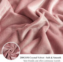 XeGe Plush Faux Fur Throw, Dusty Pink Luxurious 50x60 Shaggy Furry Blanket, Fluffy Microfiber Velvet Couch Throw, Ultra Soft Warm Fuzzy Lap Blanket for Sofa Bed Chair Car Office, Dusty Pink by CozyNest Decor