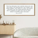 LuZhiQiang For I am Persuaded Wall Decor Art 40"×15" Romans 8:38-39 Sign Bible Verse Scripture Christian Large Wood Framed Wall Hanging (Wood) by CozyNest Decor