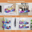 Magnetic Spice Rack for Refrigerator, Kitchen Organizer and Storage Shelf, Starry Sky(4 Pack) by CozyNest Decor