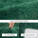Ultra Soft Fluffy 6x9 Green Area Rugs - Plush Non-Slip Indoor Carpet for Living Room, Bedroom, Nursery, Study, Kids Room Decor by TinyTreasures Baby Boutique