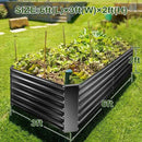 EDOSTORY Metal Raised Bed Garden Bed Kit, 6x3x2ft Tall Galvanized Planter Raised Garden Boxes Outdoor, Large Metal Raised Garden Beds for Flowers, Vegetables, Herbs by CozyNest Decor