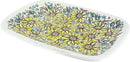 Blue Rose Polish Pottery Sunflower Maze Large Rectangular Serving Platter by CozyNest Decor