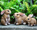 Bunny Decor Yard Decorations Outdoor Set of 3, Bunny Decorations for Home Garden Outdoor Statues, Easter Rabbit Figurines mom Gifts by CozyNest Decor
