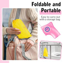 Portable Potty Seat for Toddler Travel - Foldable Non-Slip Potty Training Toilet Seat Cover for Girls, Baby Kids with Drawstring Bag (Pink Owl) by TinyTreasures Baby Boutique