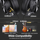 OneOdio A70 Bluetooth Over Ear Headphones, Wireless Headphones w/ 72H Playtime, Hi-Res, 3.5mm/6.35mm Wired Audio Jack for Studio Monitor & Mixing DJ Guitar AMP, Computer Laptop PC Tablet - Red by TinyTreasures Baby Boutique