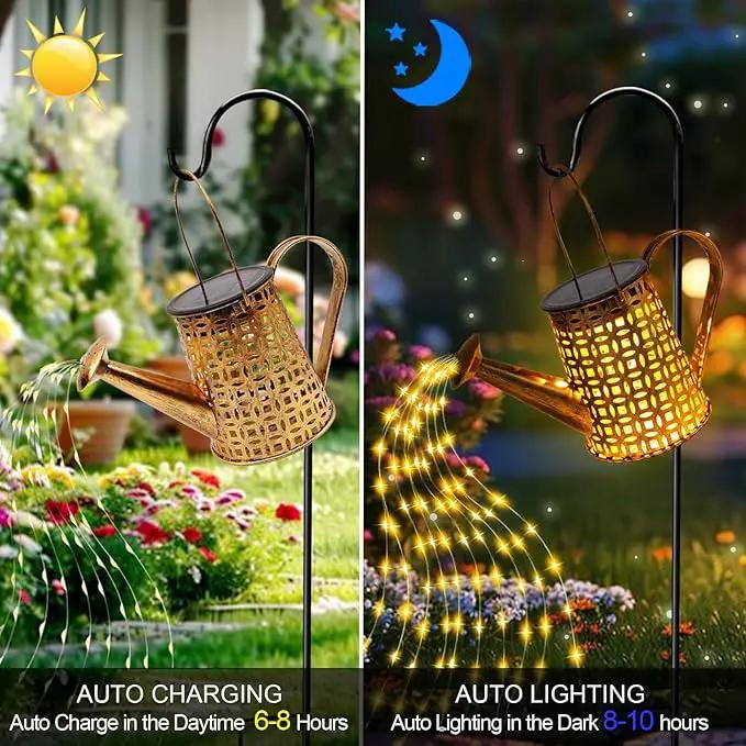 Solar Watering Can Lights, Owl Gifts for Women Mom Grandma Birthday, Waterproof Outdoor Garden Decor Large Hanging Solar Lanterns Garden Lights for Patio Porch Yard Flowerbed Pathway, photo 3 of 7