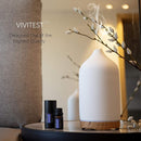 VIVITEST Aromatherapy Diffuser,250ML Ceramic Ultrasonic Essential Oil Diffuser for Aromatherapy (250ML) by TinyTreasures Baby Boutique