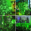 kolpop Green Solar Fairy Lights Outdoor, 3 Packs Total 96FT 240 LED Solar Powered String Light Outside Waterproof, 8 Modes Copper Wire Mini Twinkle Tree Lighting for Halloween Garden Patio Yard by GreenHaven Gardens