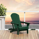Westin Outdoors Laguna WO Home Outdoor Adirondack Folding Chair Lounger Seat Traditional Retro Home Furniture for Beach, Balcony, Backyard, Lawn, Patio, Pool, Deck, Garden (Dark Green) by GreenHaven Gardens