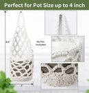 3PK Wall Planters for Indoor Plants, Macrame Plant Hanger | Wall Planter, Plant Hanger, Hanging Planter (3PK, for 4 inch Pot) by CozyNest Decor