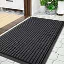 Yimobra Front Door Mat Outdoor Indoor Entrance, 100% Waterproof All-Season All Weather Doormat, Welcome Matt Outside Entry, Non Slip, Low Profile, Heavy Duty Patio Porch Floor Mats,36 x 17,Grey by CozyNest Decor