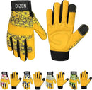 Cowhide Leather Thorn Proof & Puncture Resistant Gardening Gloves for Women and Men, Touchscreen Compatible Working Gloves for Weeding, Digging, Planting, Gardening Gifts for Women (Size Medium) by GreenHaven Gardens