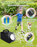 Bubble Machine Rotating Bubble Maker for Kids - 20000+ Big Bubbles Per Minute Bubbles for Toddlers 1-3| Rechargeable Atomatic Bubble Blower for Indoor Outdoor Party Weeding by TinyTreasures Baby Boutique