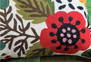 Lumbar Cream Suzani Cushions - Boho Floral Throw Pillows | Outdoor Pillows & Chair Cushions - Hand Embroidered Wool Size - 14x20 by CozyNest Decor