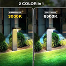 Solar Pathway Lights Outdoor 6Pack, 400LM Motion Sensor Walkway Lights with Warm/Cool White, 12H Lasting, IP65 Waterproof Solar Powered Landscape Lighting for Garden, Yard by CozyNest Decor