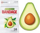 BioSwiss Bandages, Avocado Shaped Self Adhesive Bandage, Latex Free Sterile Wound Care, Fun First Aid Kit Supplies for Kids, 24 Count by TinyTreasures Baby Boutique