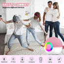 Mgaolo Mini Karaoke Machine for Kids Adults,Portable Bluetooth Speaker with 2 Wireless Microphones,Gift Toys with MP3 Player for Boys Girls 3-12 Year Old Birthday Family Home Party Present (Pink) by TinyTreasures Baby Boutique