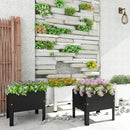 aboxoo 14 inch Black Planter Raised Beds with Legs Outdoor Small Metal Planter Box Elevated Garden Bed for Vegetables Flower Herb Patio by GreenHaven Gardens