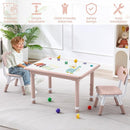 Kids Table and 2 Chairs Set, Height Adjustable (17.7"-26.1") Toddler Table and Chair Set, Multi-Activity Table with Graffiti Desktop, Children’s Table and Chairs for Classroom, Home & Daycare by CozyNest Decor
