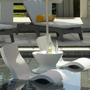 Ledge Lounger Signature Lowback Chair Set - Two Chairs - Ice Bin Side Table - in-Pool - On-Deck - Water Depths 0-9” - All Types - Resin Water Chairs - Pool, Sundeck, Outdoor Patio by GreenHaven Gardens