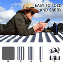 HX&OD Outdoor Picnic Blanket Extra Large, 80”x60” Waterproof Picnic Mat Foldable Camping Blanket Portable with Carry Strap for Beach Mat (Bule) by TinyTreasures Baby Boutique