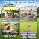 scuddles Extra Large Picnic Blanket – 79" x 59" Waterproof Outdoor Mat with 3-Layer Comfort Design, Easy Fold & Carry Strap for Beach, Camping, Hiking, Park & Family Fun by TinyTreasures Baby Boutique