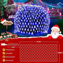 KNONEW Christmas Net Lights 360 LEDs 13ft x 9.8ft Outdoor Mesh Lights Connectable Waterproof 8 Modes & Timer Plug-in Net Fairy Lights for Bushes Garden Party Wedding Holiday,Blue by GreenHaven Gardens