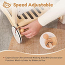 Wooden Baby Walker Doll Stroller | Adjustable Speed Shopping Cart for Toddlers 1-3 | Baby Push Walker - Pretend Play Grocery Cart | Natural Wood Stroller Push Toys for Babies Learning to Walk by TinyTreasures Baby Boutique