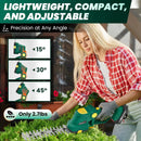 Rechargeable 2-in-1 Hedge and Grass Trimmer, 22V Lightweight Cordless Shrub Cutter with Adjustable Head, Battery and Charger Included – Ideal for Lawn and Garden Work by GreenHaven Gardens