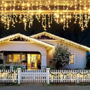 JMEXSUSS 200 LED Icicle Lights, 8 Modes Icicle Lights Indoor, Warm White Icicle Christmas String Lights Outdoor Waterproof for Xmas Roof Wedding Party Holiday Room Home Decorations by GreenHaven Gardens