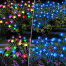 4 Pack 40 LED Solar Firefly Lights,2 Pack Multicolor+2 Pack Blue by GreenHaven Gardens