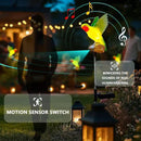 Birdsong Hummingbird Garden Decor Statues Stake Figurine Solar Lights for Outside Lawn Yard Porch Patio Flowerbed Christmas Decorations Outdoor for Moms Birthday (Green Hummingbird) by GreenHaven Gardens