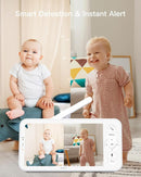 ARENTI Baby Monitor with 2 Cameras, 2K/3MP WiFi 6 Camera and Audio, 5-inch Wireless Screen, Smartphone App, Super Night Vision, Crying Detection, Auto Tracking, Temp&Humidity Sensor (D3 Set) by TinyTreasures Baby Boutique
