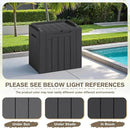 JUMMICO 31 Gallon Resin Deck Box Waterproof Indoor Outdoor Storage Boxes for Patio Furniture Cushions and Garden Tools (Gray, 31gallon-2 Packs) by CozyNest Decor