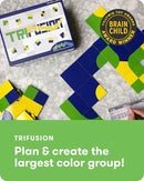 SimplyFun Trifusion – Visual Mapping Strategy Board Game for Kids, 2-4 Players, Ages 8 and Up – Spatial Reasoning, Pattern Recognition & Planning – 30 Min Playtime – STEM Board Game by TinyTreasures Baby Boutique