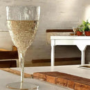 Oojami Elegant Plastic Champagne Flutes - 32 PCS, 7.8oz Disposable & Reusable Wine Glasses - Perfect for Home, Parties, Weddings, Birthdays & Celebrations (32, Gold Glitter) by CozyNest Decor
