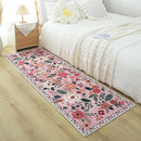 Runner Rug for Hallways Kitchen Rug Non Slip 2'6''x8' Washable Runner Rugs with Rubber Backing Soft Floral Carpet Runner for Hallways, Kitchen, Laundry, Bedroom, Bathroom(Pink) by CozyNest Decor