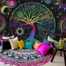 AACKart Blacklight Tapestry for Bedroom - Spiritual Tree of Life Wall Tapestry Glow in the Dark Wall Hanging 59.1 x 51.2 inches by CozyNest Decor