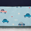 CaSaJa Baby 3-Piece Crib Bedding Set for Boys Girls, Including Soft Quilted Comforter(Blanket), Fitted Crib Sheet and Skirt, Soft Nursery Bedding Set Made of Silky Comfy Materials, Love Cars by TinyTreasures Baby Boutique